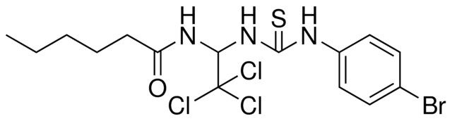 HEXANOIC ACID (1-[3-(4-BROMO-PHENYL)-THIOUREIDO]-2,2,2-TRICHLORO-ETHYL)-AMIDE