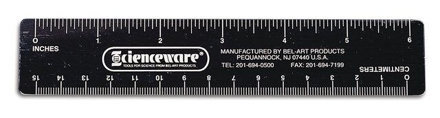 Fluorescent Ruler, Metric/English Scale