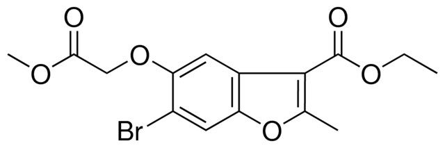 ETHYL 6-BROMO-5-(2-METHOXY-2-OXOETHOXY)-2-METHYL-1-BENZOFURAN-3-CARBOXYLATE