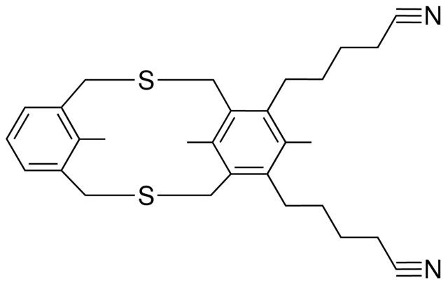 CYANO-BU-TRI-ME-DITHIA-TRICYCLO(11.3.1.1(5,9))OCTADECA-HEXAEN-YL-PENTANENITRILE