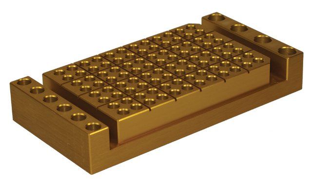 Aluminum heating/cooling block