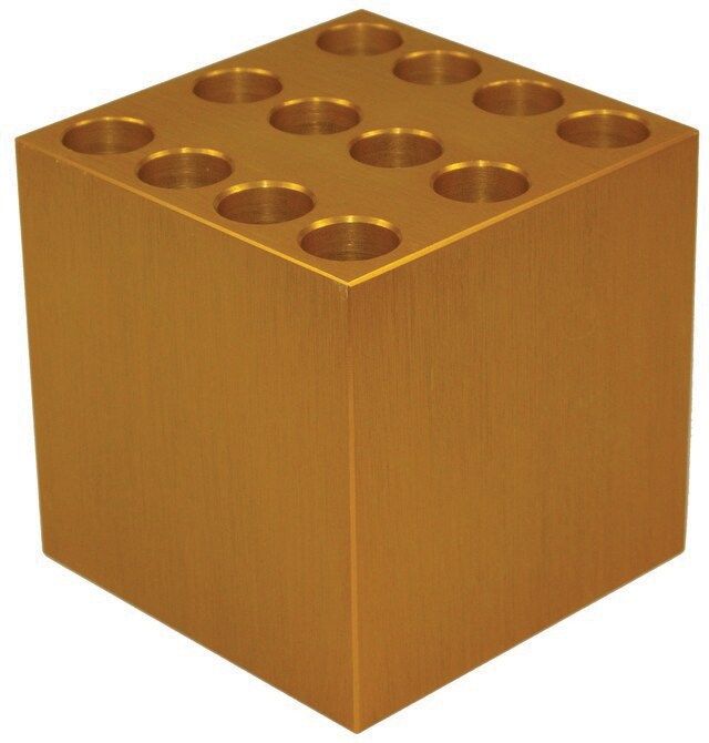 Aluminum heating/cooling block