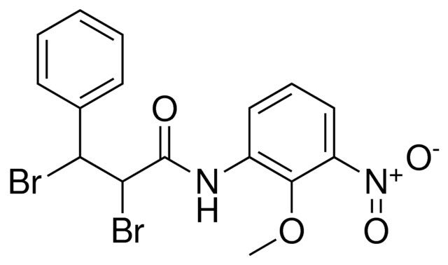 ALPHA,BETA-DIBROMO-2'-METHOXY-3'-NITROHYDROCINNAMANILIDE