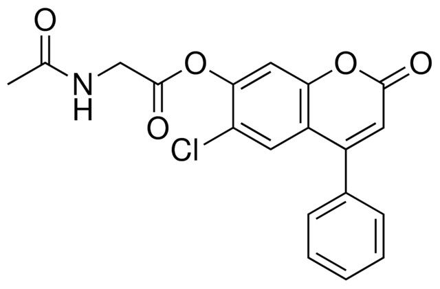 ACETYLAMINO-ACETIC ACID 6-CHLORO-2-OXO-4-PHENYL-2H-CHROMEN-7-YL ESTER