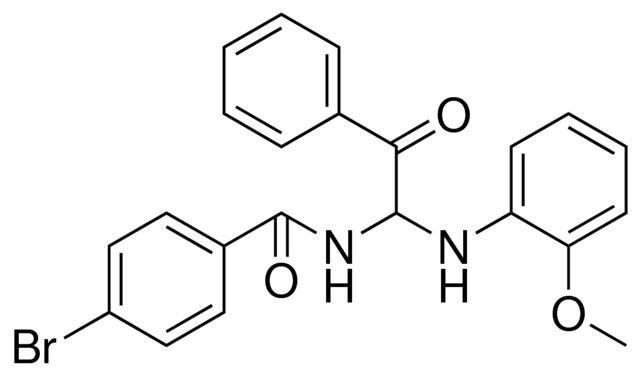 4-BROMO-N-(1-(2-METHOXY-PHENYLAMINO)-2-OXO-2-PHENYL-ETHYL)-BENZAMIDE