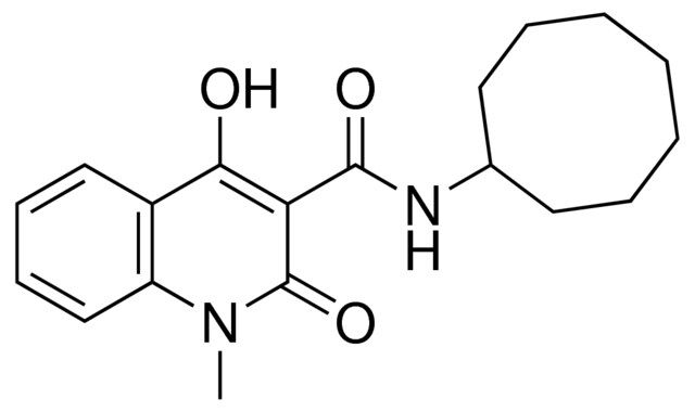 4-HYDROXY-1-METHYL-2-OXO-1,2-DIHYDRO-QUINOLINE-3-CARBOXYLIC ACID CYCLOOCTYLAMIDE