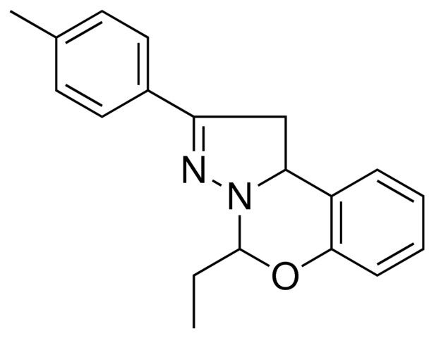 4-ETHYL-2-P-TOLYL-1,9B-DIHYDRO-5-OXA-3,3A-DIAZA-CYCLOPENTA(A)NAPHTHALENE