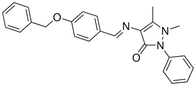 4-(4-BENZYLOXYBENZYLIDENEAMINO)-2,3-DIMETHYL-1-PHENYL-3-PYRAZOLIN-5-ONE