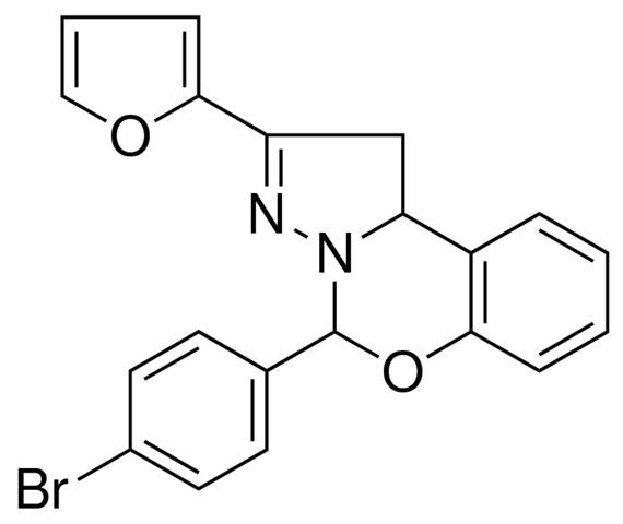 4-(4-BR-PH)-2-FURAN-2-YL-1,9B-DIHYDRO-5-OXA-3,3A-DIAZA-CYCLOPENTA(A)NAPHTHALENE