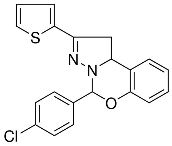 4-(4-CL-PH)-2-THIOPHEN-2-YL-1,9B-2H-5-OXA-3,3A-DIAZA-CYCLOPENTA(A)NAPHTHALENE