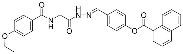 4-(2-(((4-ETHOXYBENZOYL)AMINO)ACETYL)CARBOHYDRAZONOYL)PHENYL 1-NAPHTHOATE