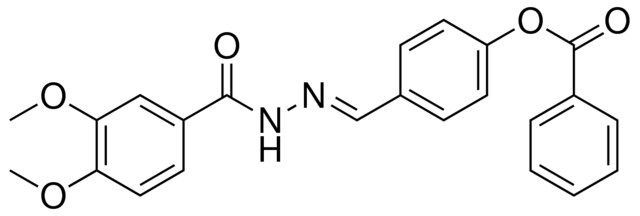 4-(2-(3,4-DIMETHOXYBENZOYL)CARBOHYDRAZONOYL)PHENYL BENZOATE