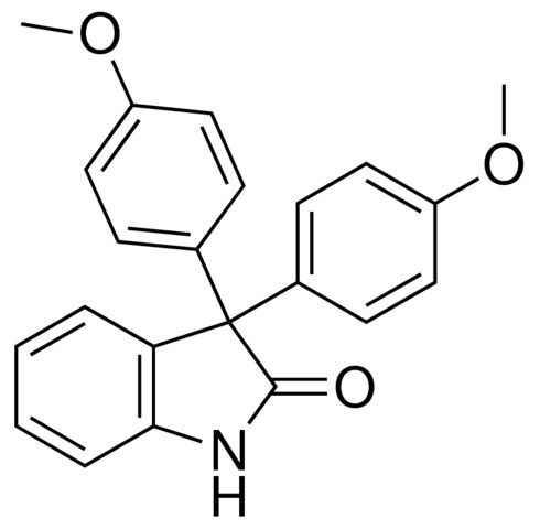 3,3-bis(4-methoxyphenyl)-1,3-dihydro-2H-indol-2-one
