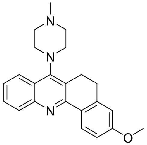 3-METHOXY-7-(4-METHYL-PIPERAZIN-1-YL)-5,6-DIHYDRO-BENZO(C)ACRIDINE