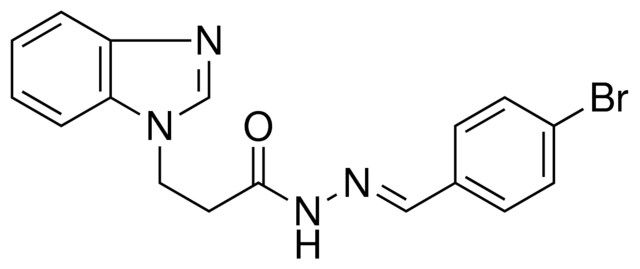 3-BENZOIMIDAZOL-1-YL-PROPIONIC ACID (4-BROMO-BENZYLIDENE)-HYDRAZIDE