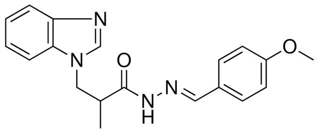 3-BENZOIMIDAZOL-1-YL-2-METHYL-PROPIONIC ACID (4-METHOXY-BENZYLIDENE)-HYDRAZIDE