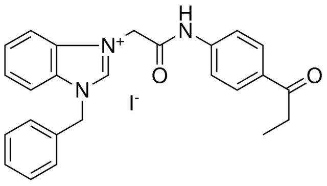 3-BENZYL-1-(2-OXO-2-(4-PROPIONYLANILINO)ETHYL)-3H-BENZIMIDAZOL-1-IUM IODIDE