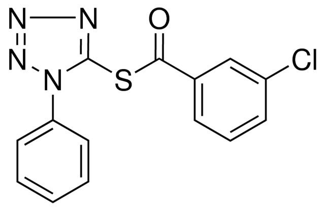 3-CHLORO-THIOBENZOIC ACID S-(1-PHENYL-1H-TETRAZOL-5-YL) ESTER