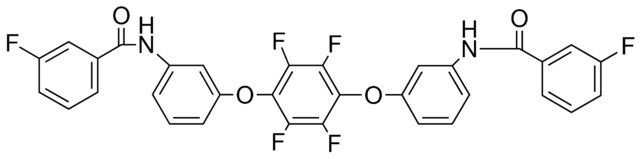 3-FLUORO-N-[3-(2,3,5,6-TETRAFLUORO-4-{3-[(3-FLUOROBENZOYL)AMINO]PHENOXY}PHENOXY)PHENYL]BENZAMIDE