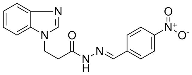 3-BENZOIMIDAZOL-1-YL-PROPIONIC ACID (4-NITRO-BENZYLIDENE)-HYDRAZIDE