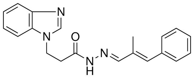3-BENZOIMIDAZOL-1-YL-PROPIONIC ACID (2-METHYL-3-PHENYL-ALLYLIDENE)-HYDRAZIDE