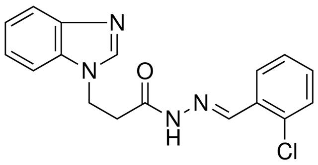 3-BENZOIMIDAZOL-1-YL-PROPIONIC ACID (2-CHLORO-BENZYLIDENE)-HYDRAZIDE