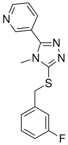 3-(5-((3-FLUOROBENZYL)THIO)-4-METHYL-4H-1,2,4-TRIAZOL-3-YL)PYRIDINE