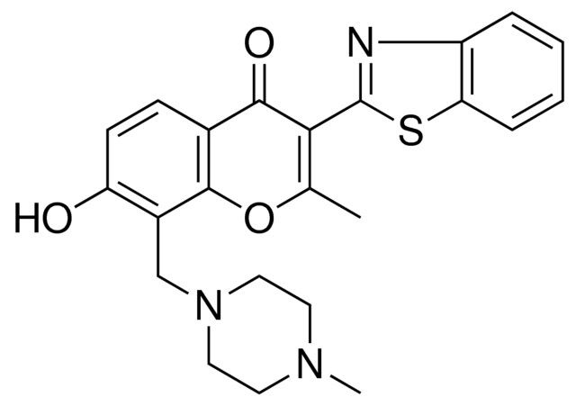 3-(1,3-BENZOTHIAZOL-2-YL)-7-HO-2-ME-8-((4-ME-1-PIPERAZINYL)ME)-4H-CHROMEN-4-ONE
