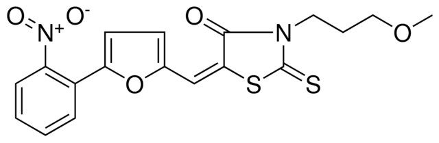 3-(3-MEO-PR)-5-(5-(2-NITRO-PH)-FURAN-2-YLMETHYLENE)-2-THIOXO-THIAZOLIDIN-4-ONE