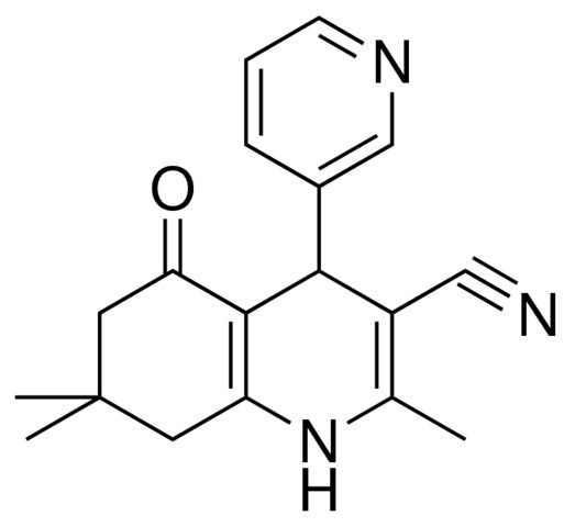 2,7,7-TRI-ME-5-OXO-4-PYRIDIN-3-YL-1,4,5,6,7,8-HEXAHYDRO-QUINOLINE-3-CARBONITRILE