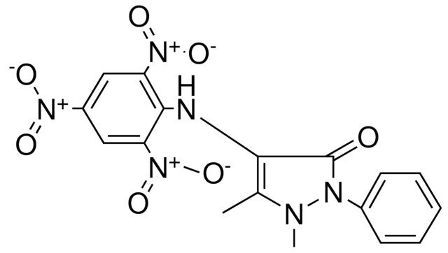 2,3-DIMETHYL-1-PHENYL-4-(2,4,6-TRINITROPHENYLAMINO)-3-PYRAZOLIN-5-ONE