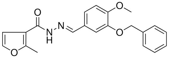 2-METHYL-FURAN-3-CARBOXYLIC ACID (3-BENZYLOXY-4-METHOXY-BENZYLIDENE)-HYDRAZIDE