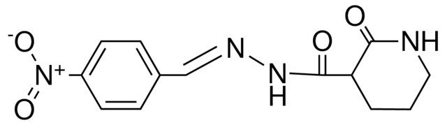 2-OXO-PIPERIDINE-3-CARBOXYLIC ACID (4-NITRO-BENZYLIDENE)-HYDRAZIDE