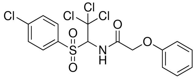 2-PHENOXY-N-(2,2,2-TRICHLORO-1-(4-CHLORO-BENZENESULFONYL)-ETHYL)-ACETAMIDE