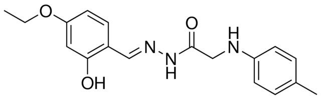 2-P-TOLYLAMINO-ACETIC ACID (4-ETHOXY-2-HYDROXY-BENZYLIDENE)-HYDRAZIDE
