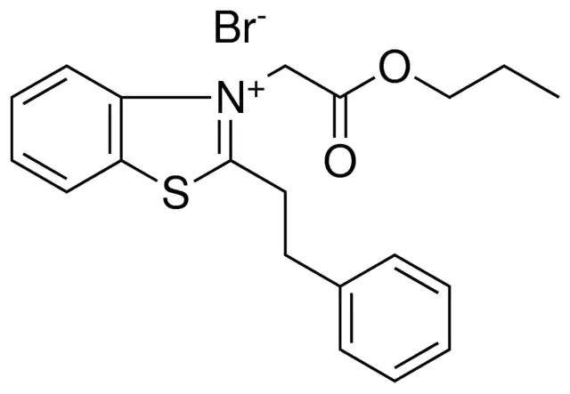 2-PHENETHYL-3-PROPOXYCARBONYLMETHYL-BENZOTHIAZOL-3-IUM, BROMIDE