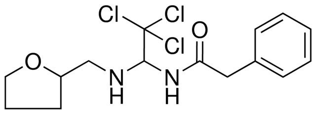2-PH-N-(2,2,2-TRICHLORO-1-((TETRAHYDRO-FURAN-2-YLMETHYL)-AMINO)-ETHYL)-ACETAMIDE