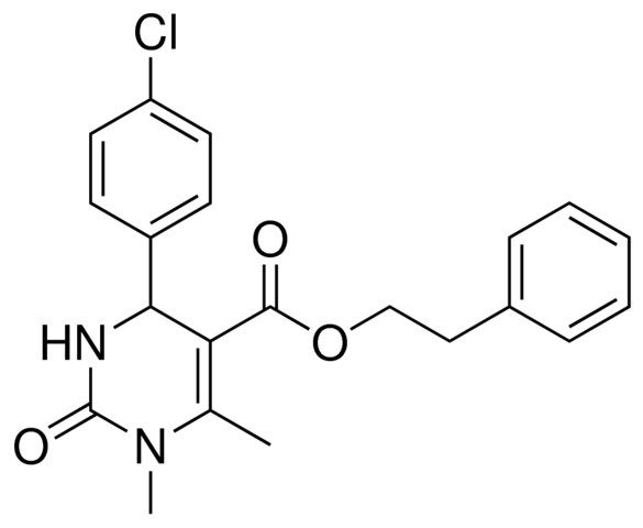 2-PHENYLETHYL 4-(4-CHLOROPHENYL)-1,6-DIMETHYL-2-OXO-1,2,3,4-TETRAHYDRO-5-PYRIMIDINECARBOXYLATE