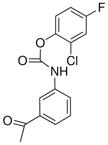 2-CHLORO-4-FLUOROPHENYL N-(3-ACETYLPHENYL)CARBAMATE
