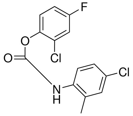 2-CHLORO-4-FLUOROPHENYL N-(4-CHLORO-2-METHYLPHENYL)CARBAMATE