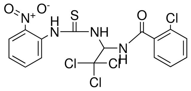 2-CHLORO-N-(2,2,2-TRICHLORO-1-(3-(2-NITRO-PHENYL)-THIOUREIDO)-ETHYL)-BENZAMIDE