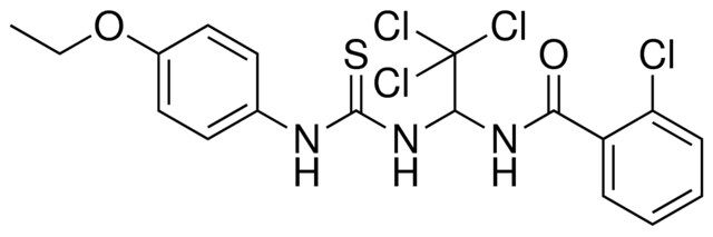 2-CHLORO-N-(2,2,2-TRICHLORO-1-(3-(4-ETHOXY-PHENYL)-THIOUREIDO)-ETHYL)-BENZAMIDE