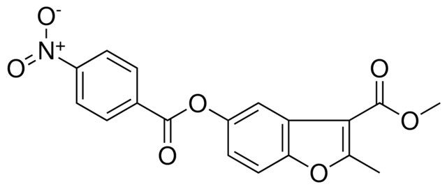 2-METHYL-5-(4-NITRO-BENZOYLOXY)-BENZOFURAN-3-CARBOXYLIC ACID METHYL ESTER