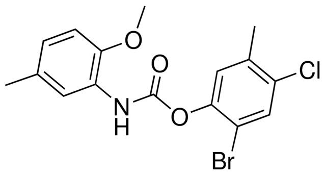 2-BROMO-4-CHLORO-5-METHYLPHENYL N-(2-METHOXY-5-METHYLPHENYL)CARBAMATE