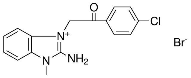 2-AMINO-1-(2-(4-CL-PHENYL)-2-OXO-ETHYL)-3-METHYL-3H-BENZOIMIDAZOL-1-IUM, BROMIDE