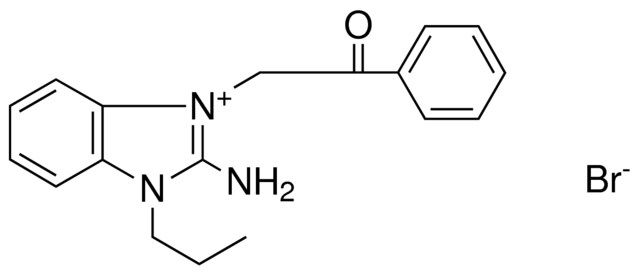 2-AMINO-1-(2-OXO-2-PHENYL-ETHYL)-3-PROPYL-3H-BENZOIMIDAZOL-1-IUM, BROMIDE