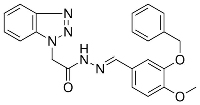 2-BENZOTRIAZOL-1-YL-ACETIC ACID (3-BENZYLOXY-4-METHOXY-BENZYLIDENE)-HYDRAZIDE