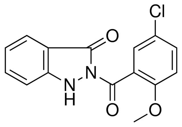 2-(5-CHLORO-2-METHOXY-BENZOYL)-1,2-DIHYDRO-INDAZOL-3-ONE