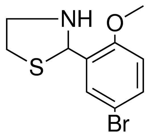 2-(5-BROMO-2-METHOXY-PHENYL)-THIAZOLIDINE