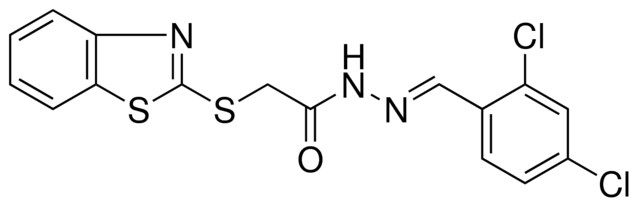2-(BENZOTHIAZOL-2-YLSULFANYL)-ACETIC ACID (2,4-DICHLORO-BENZYLIDENE)-HYDRAZIDE